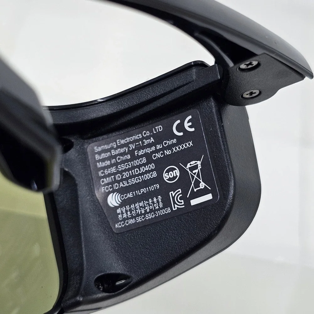 Samsung SSG-3100GB 3D Active Glasses V57 Black Bluetooth RF for Smart TV